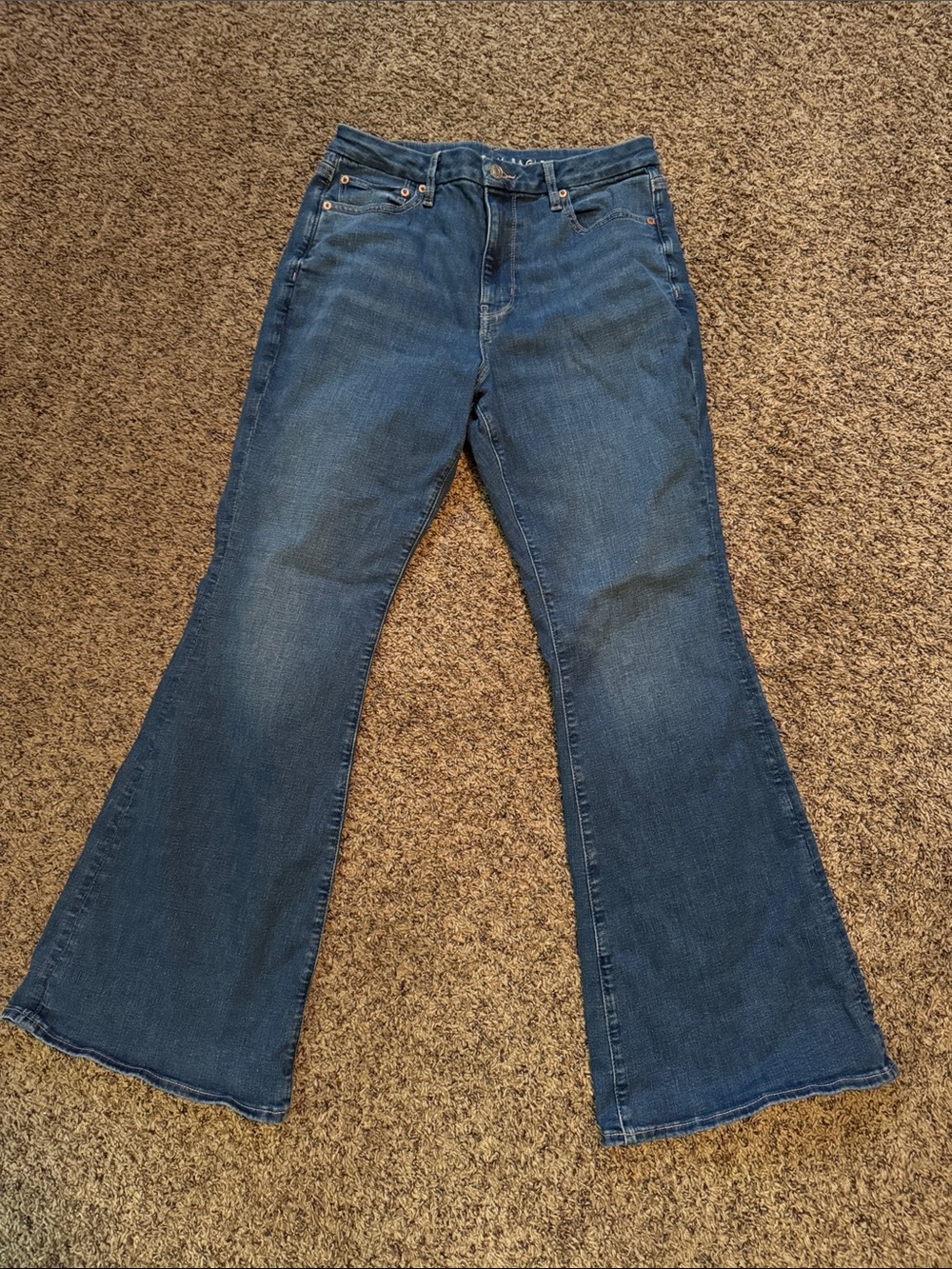 American Eagle Outfitters Dark Blue Flared Jeans